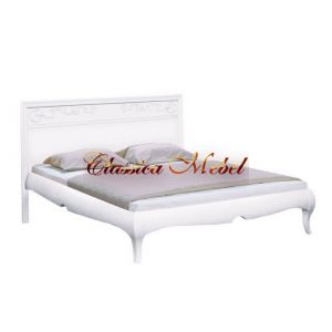 Кровать Соната (белая эмаль, 165см)