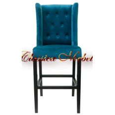 Барный стул Skipton blue velvet